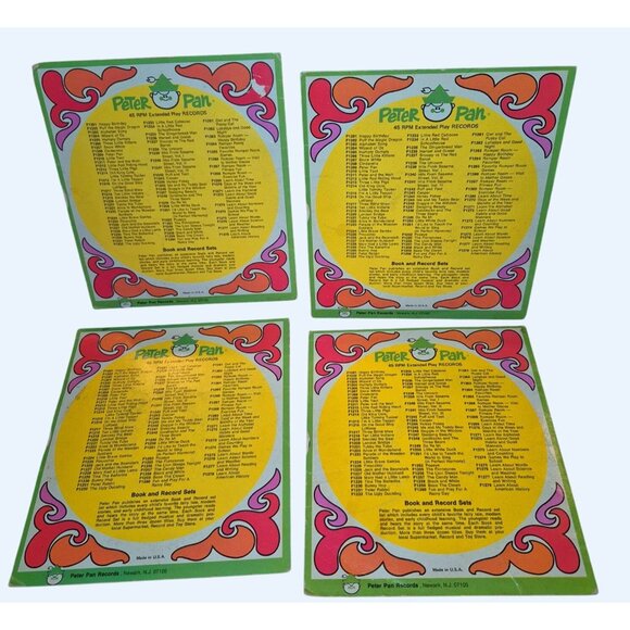 Vintage Peter Pan Records Childrens 45 RPM Lot - Little Toot Old Mother Hubbard - Picture 8 of 9